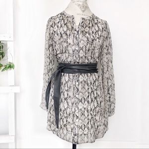 Snakeskin pattern tunic, shirt dress, Soyaconcepts